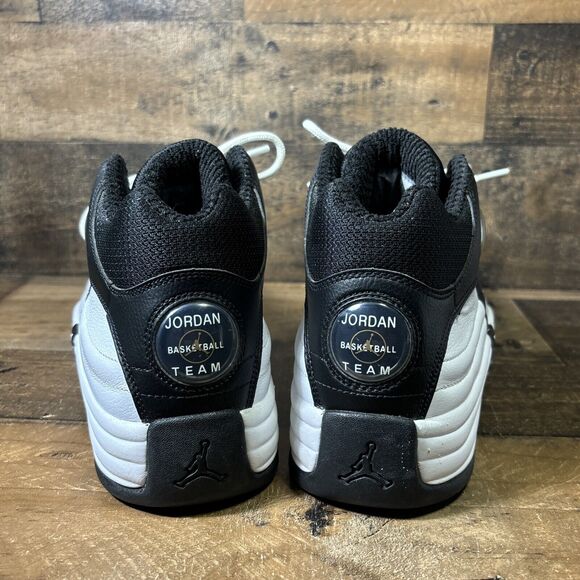 Nike Jordan Jumpman Team 1 White Black Gold CZ9171-101 Basketball Shoes Sz 11 - Picture 5 of 9